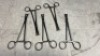 LOT OF CODMAN LEROY SCALP CLIP APPLYING FORCEPS