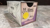 ETHICON COATED VICRYL SUTURE UNDYED BRAIDED 5 (REF J500G) EXP 09-30-2023