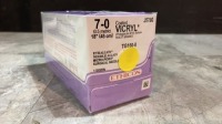 ETHICON COATED VICRYL SUTURE VIOLET BRAIDED 7 (REF J576G) EXP 12-31-2024