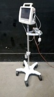 PHILIPS TELEMON PATIENT MONITOR ON ROLLING STAND