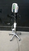 WELCH ALLYN 420 SERIES VITAL SIGNS MONITOR ON ROLLING STAND