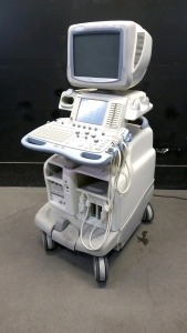 GE LOGIQ 9 ULTRASOUND SYSTEM WITH 2 PROBES (10L, 3.5C)(SN 60859US6)