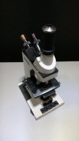 LEICA MICROSTAR IV LAB MICROSCOPE EYEPIECES BOTH (10X) & 4 OBJECTIVES (100,40,10,4)