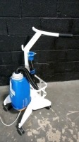 HEPA EQUIPPED PREVALON AIR PUMP ON ROLLING STAND