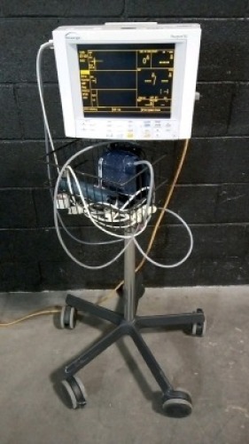 DATASCOPE PASSPORT XG PATIENT MONITOR ON ROLLING STAND