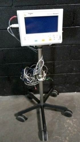 DATASCOPE PASSPORT PATIENT MONITOR ON ROLLING STAND