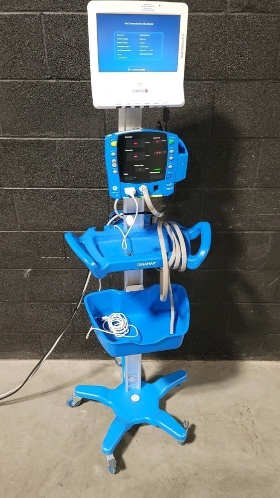 GE DINAMAP CARESCAPE V100 & CAPSULE NEURON PATIENT MONITORS ON ROLLING ...