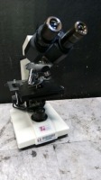 SOUTHERN PERCISION LAB MICROSCOPE WITH EYEPIECES BOTH (10X) & 3 OBJECTIVES (40, 10, 4)