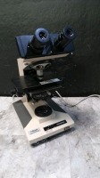 OLYMPUS BH-2 LAB MICROSCOPE WITH EYEPIECES BOTH (10X/20) & 1 OBJECTIVE (10)