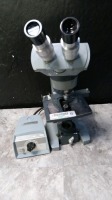 AO SPENCER LAB MICROSCOPE WITH EYEPIECES BOTH (10X) & 3 OBJECTIVES (50,43,10)