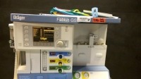 DRAGER FABIUS GS ANESTHESIA MACHINE WITH (3.33A SOFTWARE VERSION, VOLUME CONTROL, PRESSURE CONTROL, PRESSURE SUPPORT, MAN SPONT)