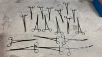 LOT OF CURVED PEAN HEMOSTATIC FORCEPS