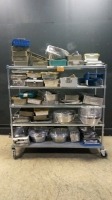 LOT OF EMPTY INSTRUMENT CASES & TRAYS (NO CART)