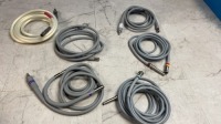 LOT OF FIBER OPTIC LIGHT CABLES