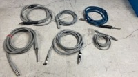 LOT OF FIBER OPTIC LIGHT CABLES