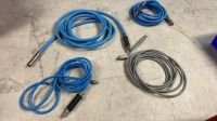 LOT OF FIBER OPTIC LIGHT CABLES