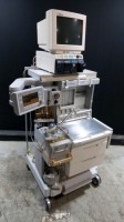 DATEX-OHMEDA AESTIVA 3000 ANESTHESIA MACHINE WITH (SMARTVENT, 3.5 SOFTWARE VERSION), DATEX ENGSTROM AS/3 MONITOR, MODULE RACK (M-COP, M-REC, M-NESTPR, M-CAIO)