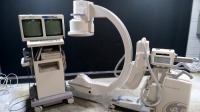 GE SERIES 9800 PLUS C-ARM SYSTEM WITH 12 INCH II TO INCLUDE DUAL MONITOR WORKSTATION WITH HAND CONTROL (SERIAL NO. 82-7048) (DOM: 09/2004)