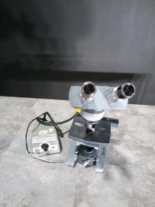 AO SCIENTIFIC SPENCER MICROSCOPE WITH 2 OBJECTIVES: 100, 10