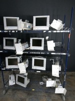 HP 24C LOT OF PATIENT MONITORS AND MODULES