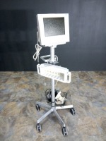 HP VIRIDIA 24C PATIENT MONITOR ON ROLLING STAND