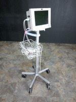 DATASCOPE PASSPORT 2 PATIENT MONITOR ON ROLLING STAND