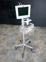 DATASCOPE PASSPORT 2 PATIENT MONITOR ON ROLLING STAND