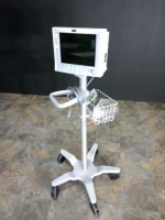 DATASCOPE PASSPORT 2 PATIENT MONITOR ON ROLLING STAND