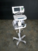 WELCH ALLYN CONNEX SPOT MONITOR VITAL SIGN MONITOR ON ROLLING STAND