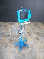 GE CARESCAPE V100 VITAL SIGN MONITOR ON ROLLING STAND