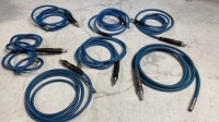 LOT OF FIBER OPTIC LIGHT CABLES