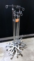 LOT OF IV POLES