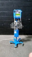 GE DINAMAP PRO 400V2 PATIENT MONITOR ON ROLLING STAND