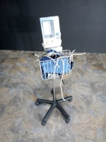 OMRON INTELLI SENSE DIGITAL BLOOD PRESSURE MONITOR ON ROLLING STAND