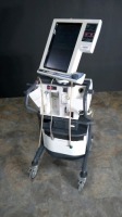 NELLCOR PURITAN BENNET 840 VENTILATOR WITH COMPRESSOR ON ROLLING STAND