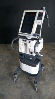 NELLCOR PURITAN BENNET 840 VENTILATOR WITH COMPRESSOR ON ROLLING STAND