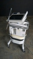 NELLCOR PURITAN BENNET 840 VENTILATOR WITH COMPRESSOR ON ROLLING STAND