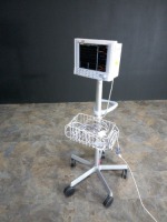 DATASCOPE PASSPORT 2 PATIENT MONITOR ON ROLLING STAND