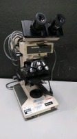 OLYMPUS BH-2 LAB MICROSCOPE WITH EYEPIECES BOTH (10X/20) & 4 OBJECTIVES (100,40,20,10)