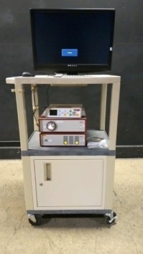 R. WOLF ENDOSCOPY SYSTEM TO INCLUDE 5512 (1 CCD) ENDOCAM CAMERA CONTROL UNIT, 5124 LP LIGHT SOURCE & MEDICAPTURE MEDICAP USB200 VIDEO RECORDER
