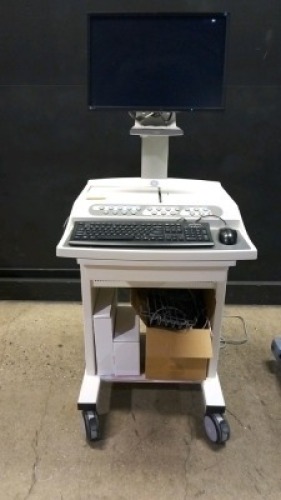GE CASE STRESS TEST WORKSTATION WITH T2100 TREADMILL