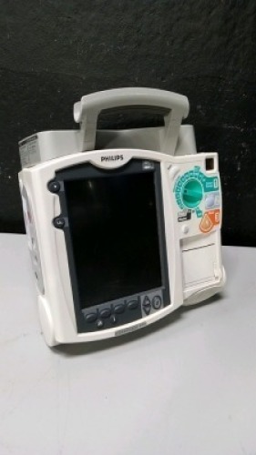 PHILIPS HEARTSTART MRX DEFIB WITH PACING, 3 LEAD ECG, CO2, SPO2, NIBP, ANALYZE