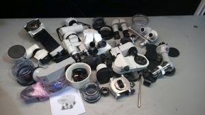 LOT OF SURGICAL MICROSCOPE PARTS