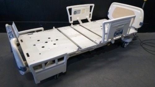 STRYKER SECURE 3002 (SQUARE RAILS) HOSPITAL BED WITH HEAD AND FOOT BOARDS (BED EXIT, SCALE)