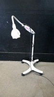 PHILIPS BURTON GL30FL EXAM LIGHT ON ROLLING STAND