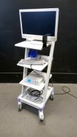 MEDICAPTURE MEDICAP USB200 VIDEO CAPTURE DEVICE WITH MONITOR ON COMPACT TROLLEY