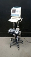 CARDIO DYNAMICS BZ-4000-101 PATIENT MONITOR ON ROLLING STAND