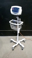 WELCH ALLYN 53NOO VITAL SIGNS MONITOR ON ROLLING STAND