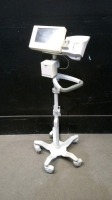 SPACELABS ULTRAVIEW DM3 VITAL SIGNS MONITOR ON ROLLING STAND