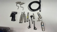 STRYKER CORE POWER INSTRUMENT SET TO INCLUDE 5400-99 UNIVERSAL DRIVER, 5400-15 MICRO DRILL, 5400-31 OSCILLATING SAW, 5400-37 RECIPROCATING SAW, 5400-034 SAG SAW HANDPIECES & ATTACHMENTS